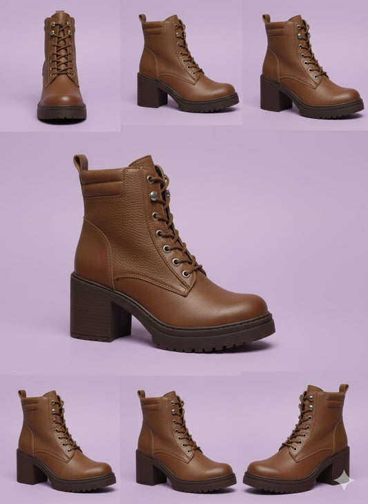 BOTIN DE AMARRAR EN CUERO